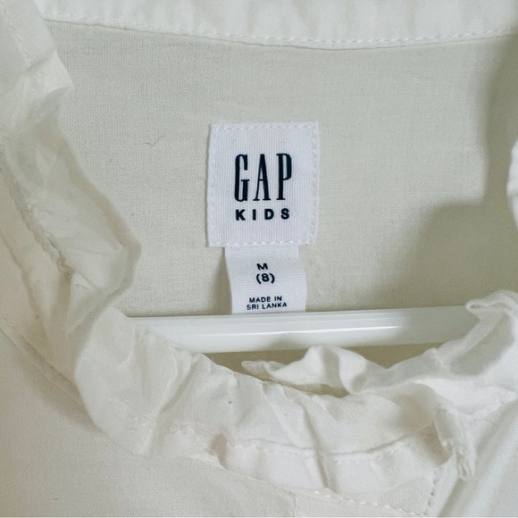 Gap Ruffled White Blouse. NEW! - Picture 3 of 5